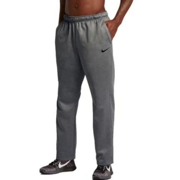 Nike Men's Regular Therma Pants - Carbon Heather/Black - Size L - Picture 1 of 6